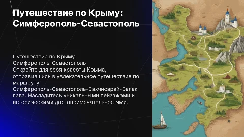 Рекламная презентация по маршруту Симферополь-Севастополь