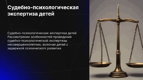 Особенности судебно-психологической экспертизы несовершеннолетних