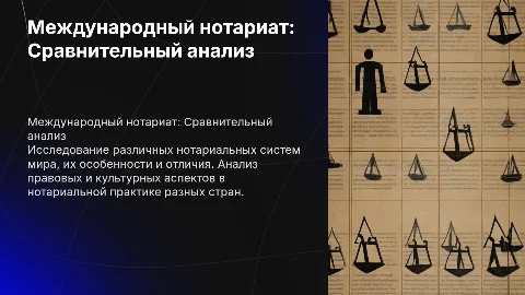 Международный нотариат: Сравнительный анализ систем разных стран