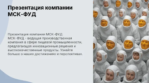 Презентация Производственная компания МСК-ФУД