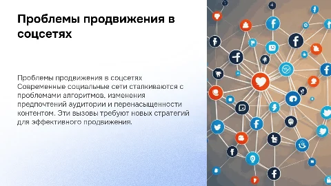 актуальные проблемы продвижения в социальных сетях