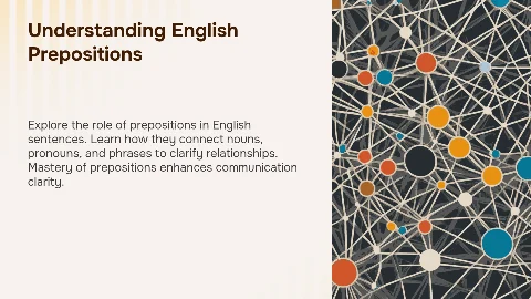 Prepositions in English