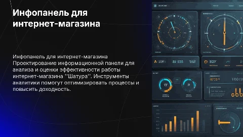 Разработка макета информационной панели для интернет-магазина