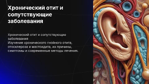 хронический гнойный отит, отосклероз, мастоидит