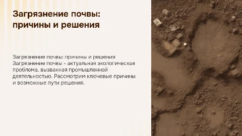 Загрязнение почвы: причины и способы решения