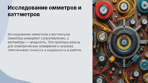 омметры и ваттметры