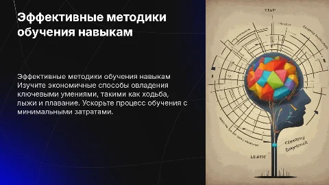 Методики эффективных и экономичных способов овладения навыками