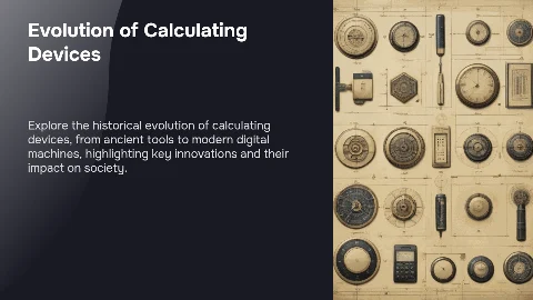 development of calculating devices