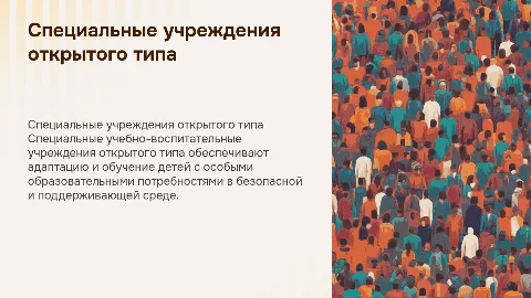 Специальные учебно-воспитательные учреждения открытого типа