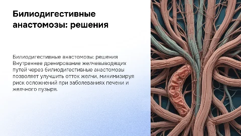 Варианты внутреннего дренирования желчевыводящих путей