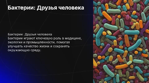 Бактерии на службе человечества