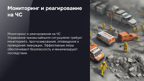 Мониторинг и прогнозирование ЧС: оповещение и эвакуация
