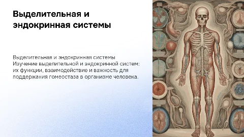 Выделительная и эндокринная системы