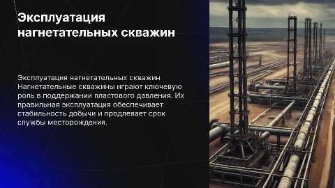 Эксплуатация нагнетательных скважин