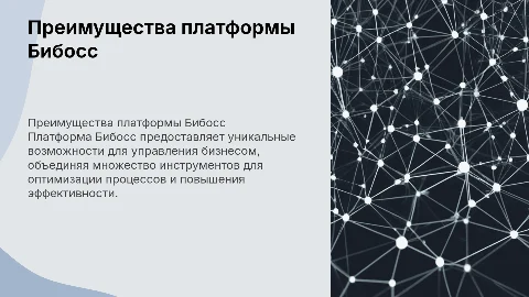 преимущество платформы бибосс