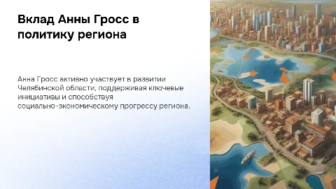 Презентация: Личный вклад Анны Гросс в государственную политику