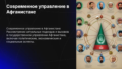 современное государственное управление афганистана