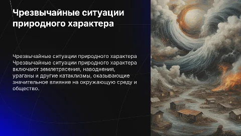 чс природного характера