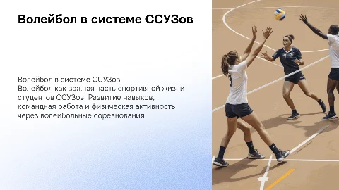 Волейбол ССУЗЫ