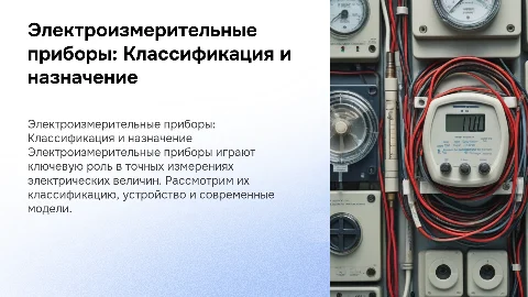 Классификация и современные модели электроизмерительных приборов