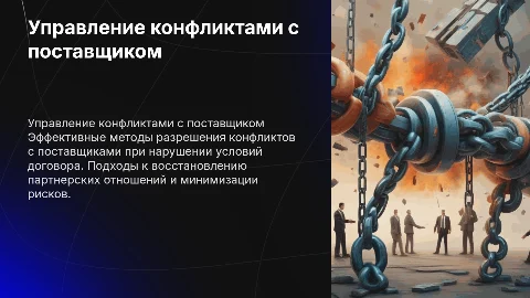 Управление конфликтом с поставщиком: эффективные методы