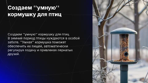Создаем "умную" кормушку для птиц: помощь зимой