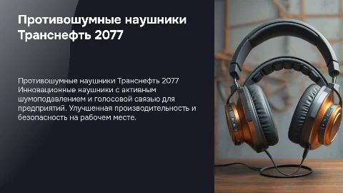Противошумные наушники Транснефть 2077 для предприятий