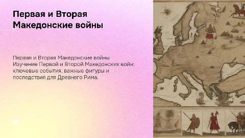 Первая и вторая македонские войны в Древнем Риме