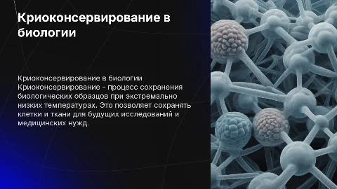 криоконсервирование (биология)