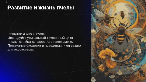 развитие и жизнь пчелы