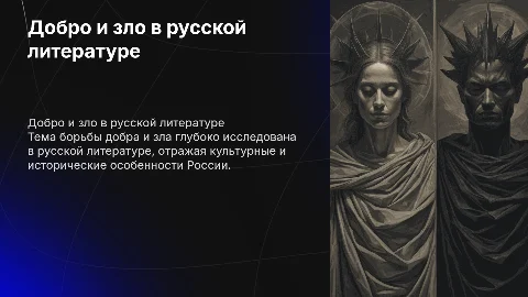 добро и зло в русской литературе