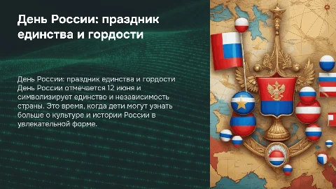 День России яркая презентация для детей