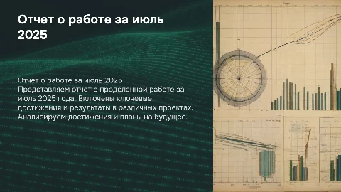 Отчет о проделанной работе за июль 2025