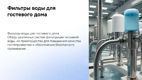 Фильтры питьевой воды для гостевого дома