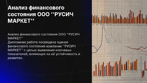 Анализ финансового состояния ООО "РУСИЧ МАРКЕТ"