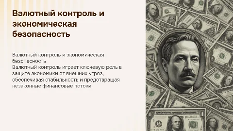 Валютный контроль и экономическая безопасность страны