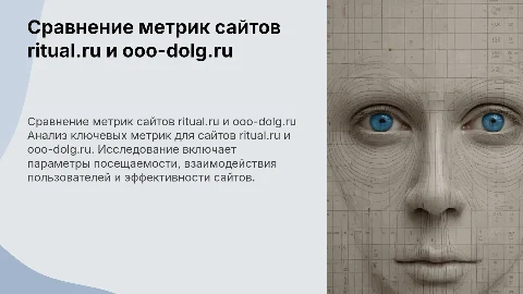 Сравнительная характеристика метрики сайтов ritual.ru и ooo-dolg.ru