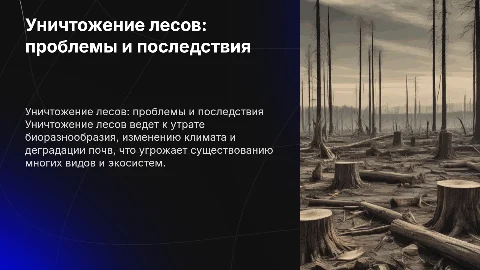 уничтожение лесов