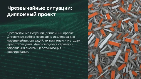 чрезвычайная ситуация диплом