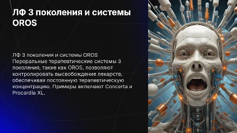 ЛФ 3 поколения: пероральные терапевтические системы OROS