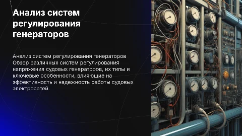 Сравнительный анализ систем регулирования напряжения генераторов
