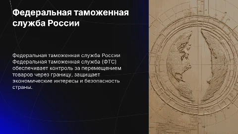 Федеральная таможенная служба