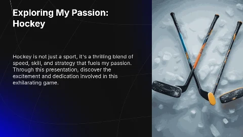 My Hobby: Hockey