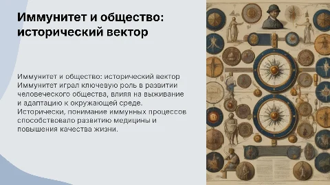 Историческое значение иммунитета в развитии общества