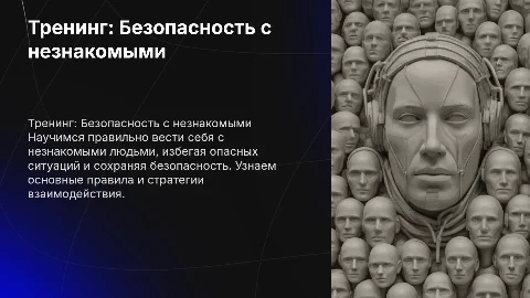 тренинг "Правила поведения с незнакомыми людьми"