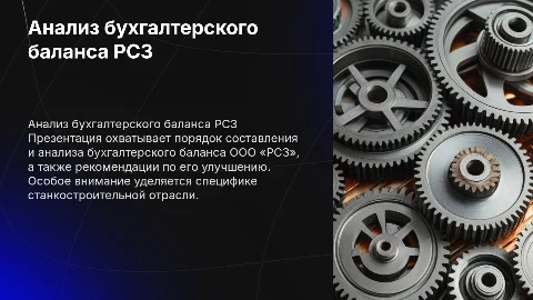 Анализ бухгалтерского баланса Рязанского станкостроительного завода