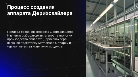 Лабораторные этапы изготовления аппарата Дерихсвайлера