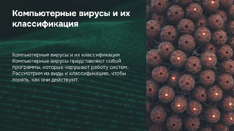 Компьютерные вирусы и их классификация
