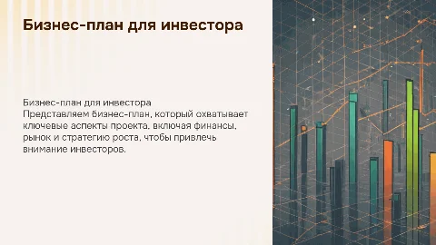 бизнес план для инвестора