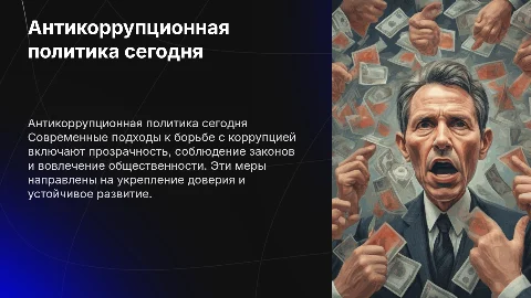 Антикоррупционная политика в современных условиях
